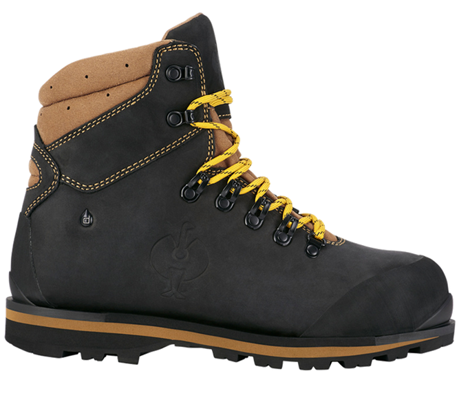 Main view, S7, S7L Safety boots e.s. Alrakis II mid, black/walnut/wheat