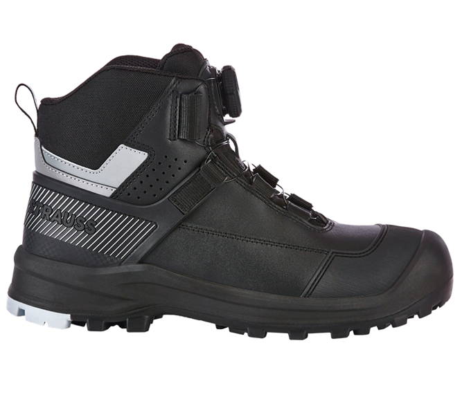 Main view, Safety Shoes, S3 Safety boots e.s. Sawato mid, black/silver