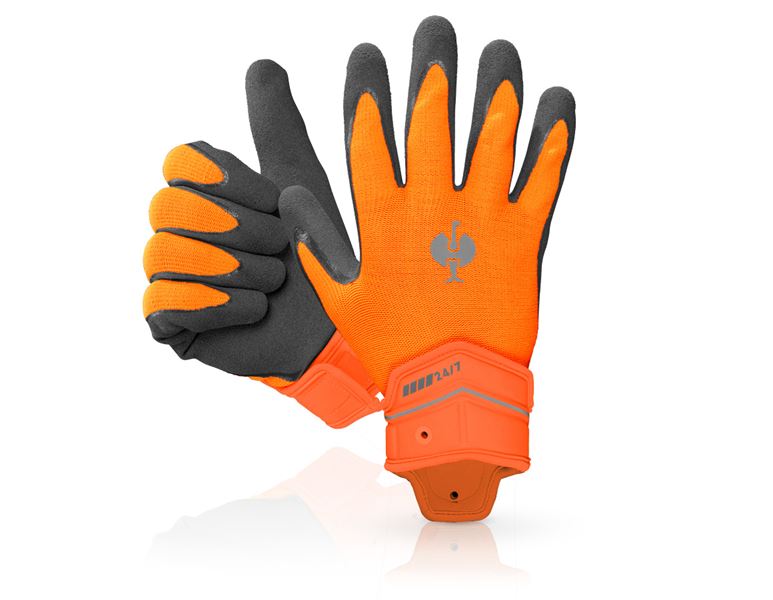 Main view, Gloves, Hybrid gloves e.s.motion 24/7, high-vis orange/anthracite