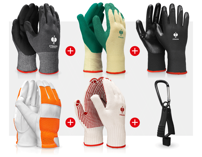 Main view, Combo-Sets, Professional glove set forest & garden