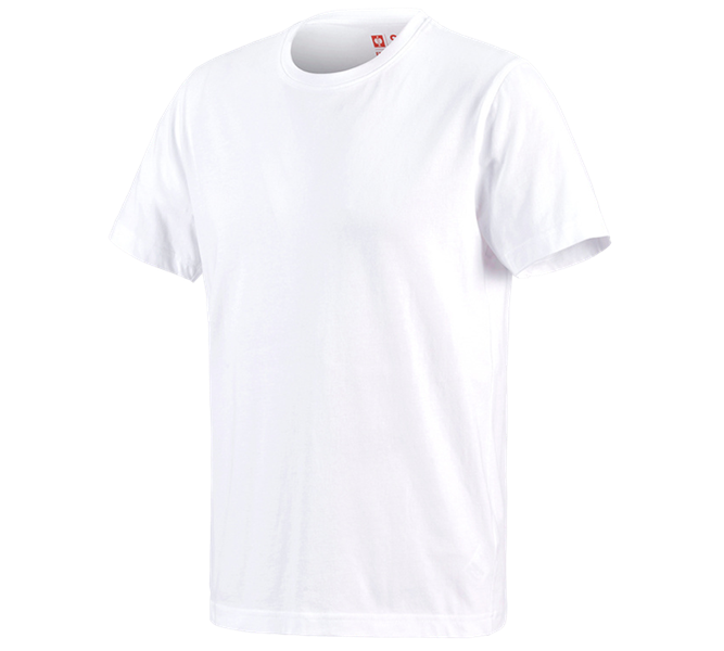 Main view, Men, e.s. T-shirt cotton, white