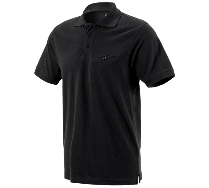 Hovedvisning, T-Shirts, Pullover & Skjorter, e.s. Polo-Shirt cotton Pocket, sort