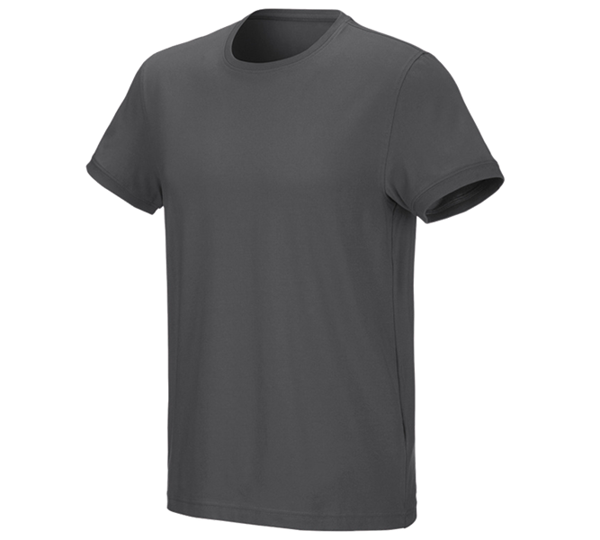 Hovedvisning, T-Shirts, e.s. T-shirt cotton stretch, antracit