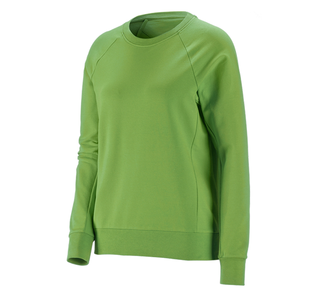 Main view, Shirts, Pullover & more, e.s. Sweatshirt cotton stretch, ladies', seagreen