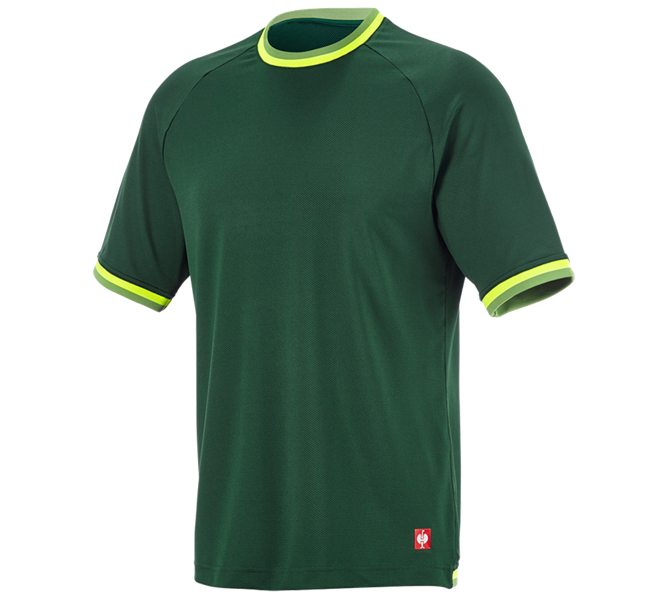 Main view, Men, Functional t-shirt e.s.ambition, green/high-vis yellow