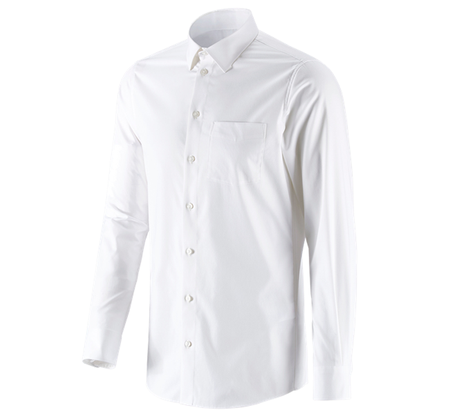 e.s. Business skjorte cotton stretch, slim fit
