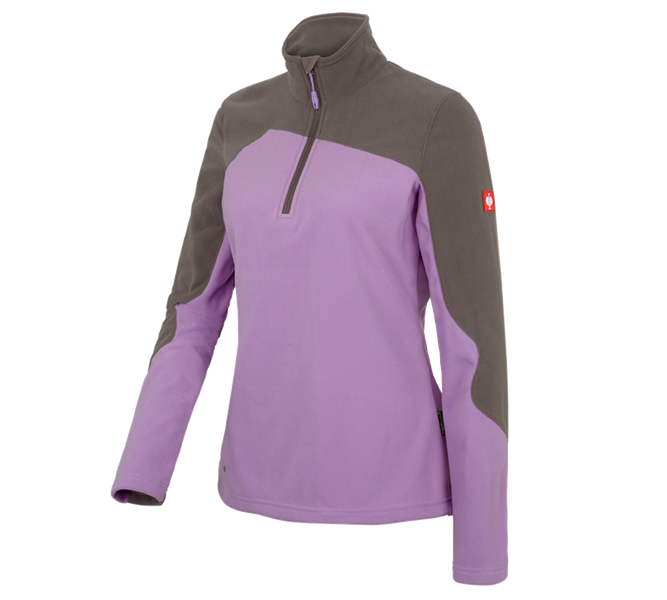 Main view, Clothing, Fleece troyer e.s.motion 2020, ladies', lavender/stone