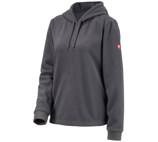 Main view, For friends & colleagues, e.s. Fleece Hoody, ladies', anthracite