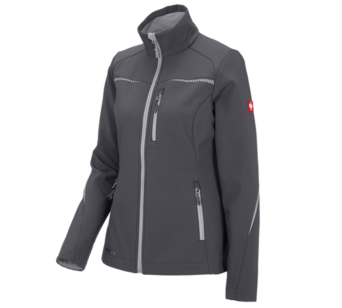 Main view, Clothing, Softshell jacket e.s.motion 2020, ladies', anthracite/platinum