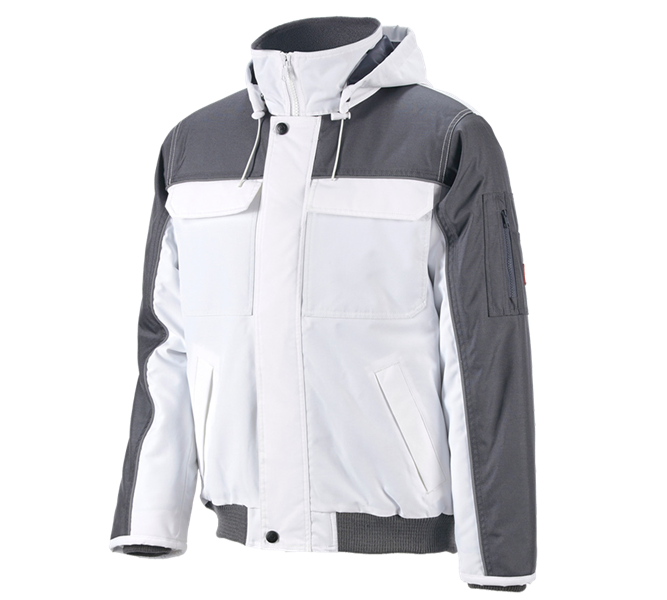 Main view, Winter Jackets, Pilot jacket e.s.image , white/grey