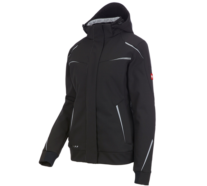 Main view, Work Jackets, Winter softshell jacket e.s.motion 2020, ladies', black/platinum