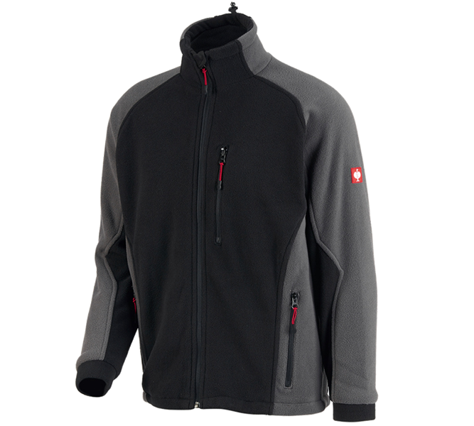 Main view, Fleece Jackets | Knitted Jackets, Functional fleece jacket dryplexx® wind, black/anthracite