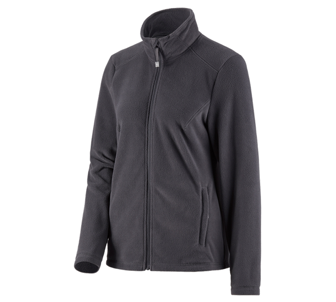 Main view, Search, e.s. Fleece jacket CI, ladies', anthracite