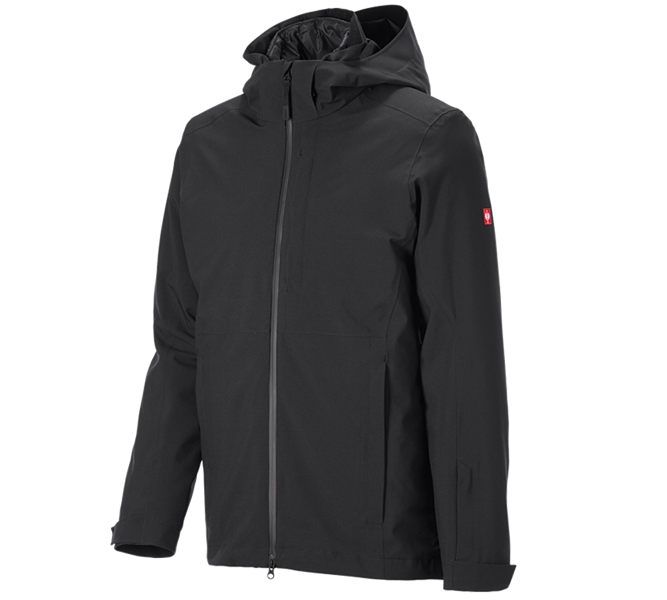 Main view, 3 in 1 Jackets, 3 in 1 functional jacket e.s.trail snow, black