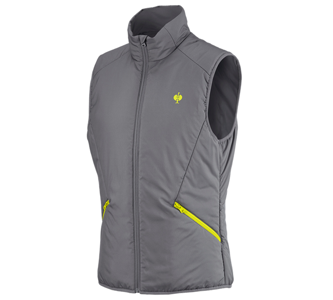 Main view, e.s.trail, Bodywarmer e.s.trail, basaltgrey/acid yellow