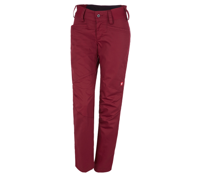 Main view, Work Trousers, e.s. Trousers base, ladies', ruby