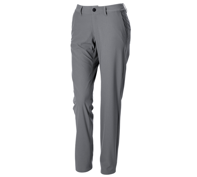 Main view, Catering Trousers, Trousers Chino e.s.work&travel, ladies’, basaltgrey