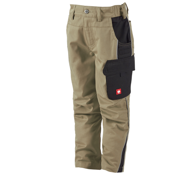 Main view, Clothing, Children's trousers e.s.active, khaki/black