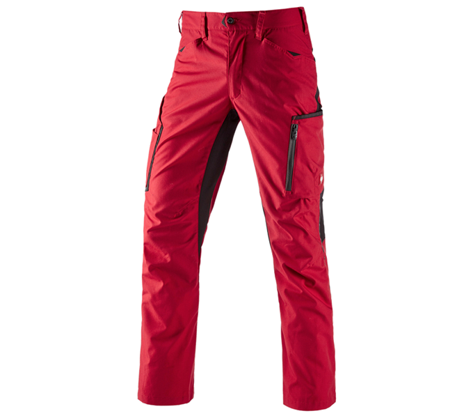 Main view, Work Trousers, Trousers e.s.vision, men's, red/black