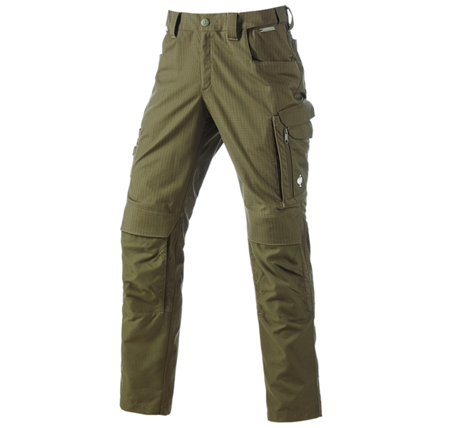 Main view, Clothing, Trousers e.s.concrete solid, mudgreen