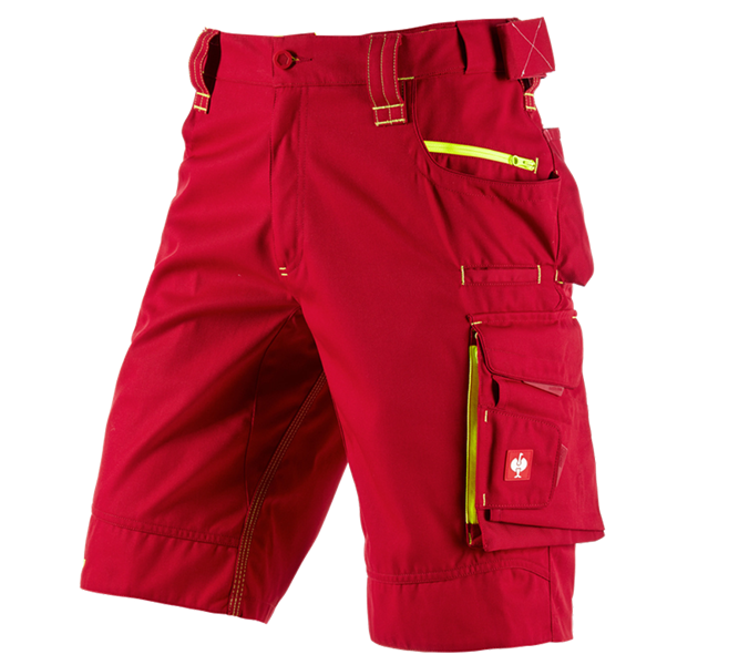 Main view, e.s.motion 2020, Shorts e.s.motion 2020, fiery red/high-vis yellow