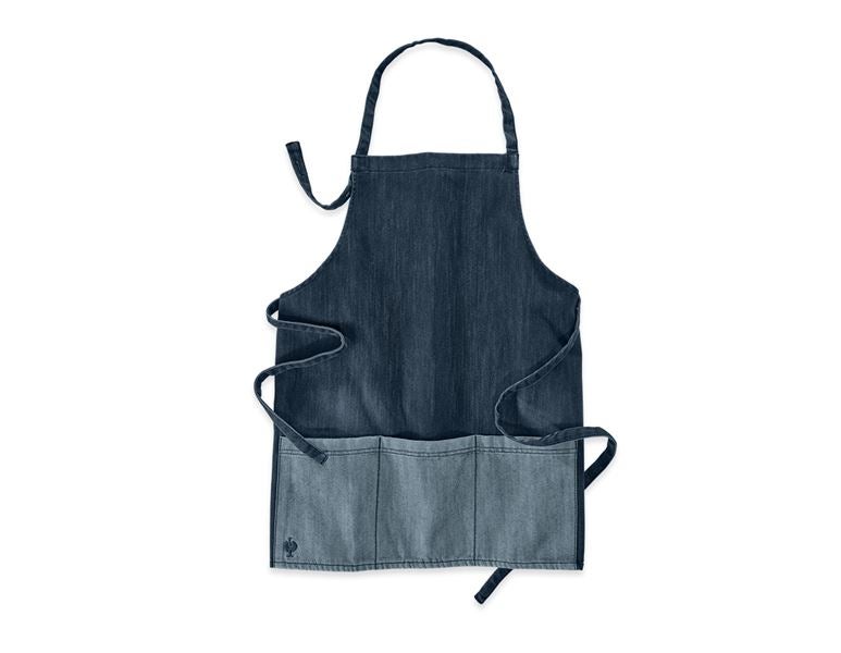 Main view, Catering Aprons, e.s. Bib Apron denim, short, mediumwashed