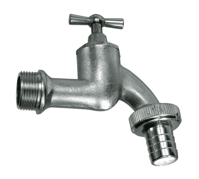 Screw-in water tap with external thread