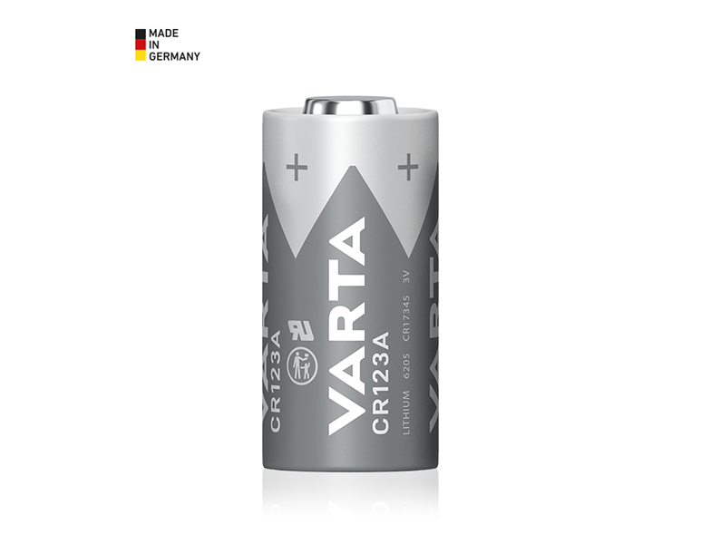 Hovedvisning, Elektronik, VARTA-batterier CR123