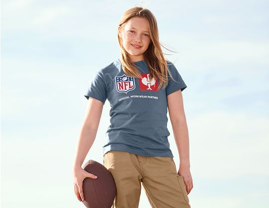 Visning 2, NFL T-Shirt cotton, kids, oxidblå