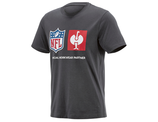 Hovedvisning, NFL T-Shirt cotton, karbongrå