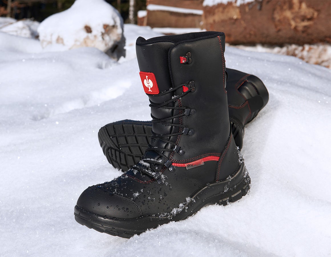 ubehagelig gåde spørgeskema S3 vintersikkerhedsstøvler Comfort12 sort/rød | Engelbert Strauss