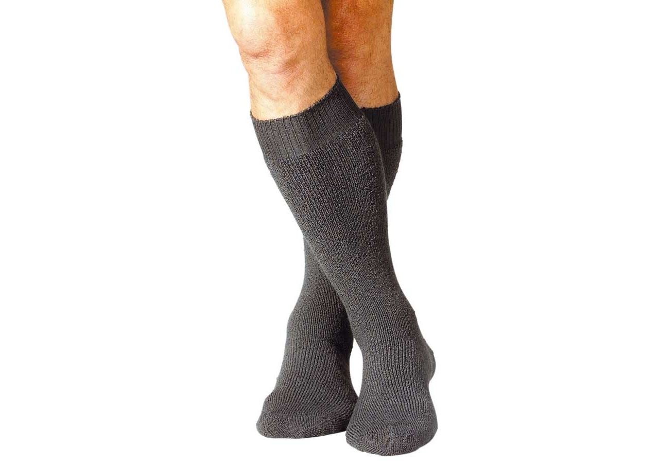 Socks: e.s. eskimo socks Nature x-warm/x-high + anthracite