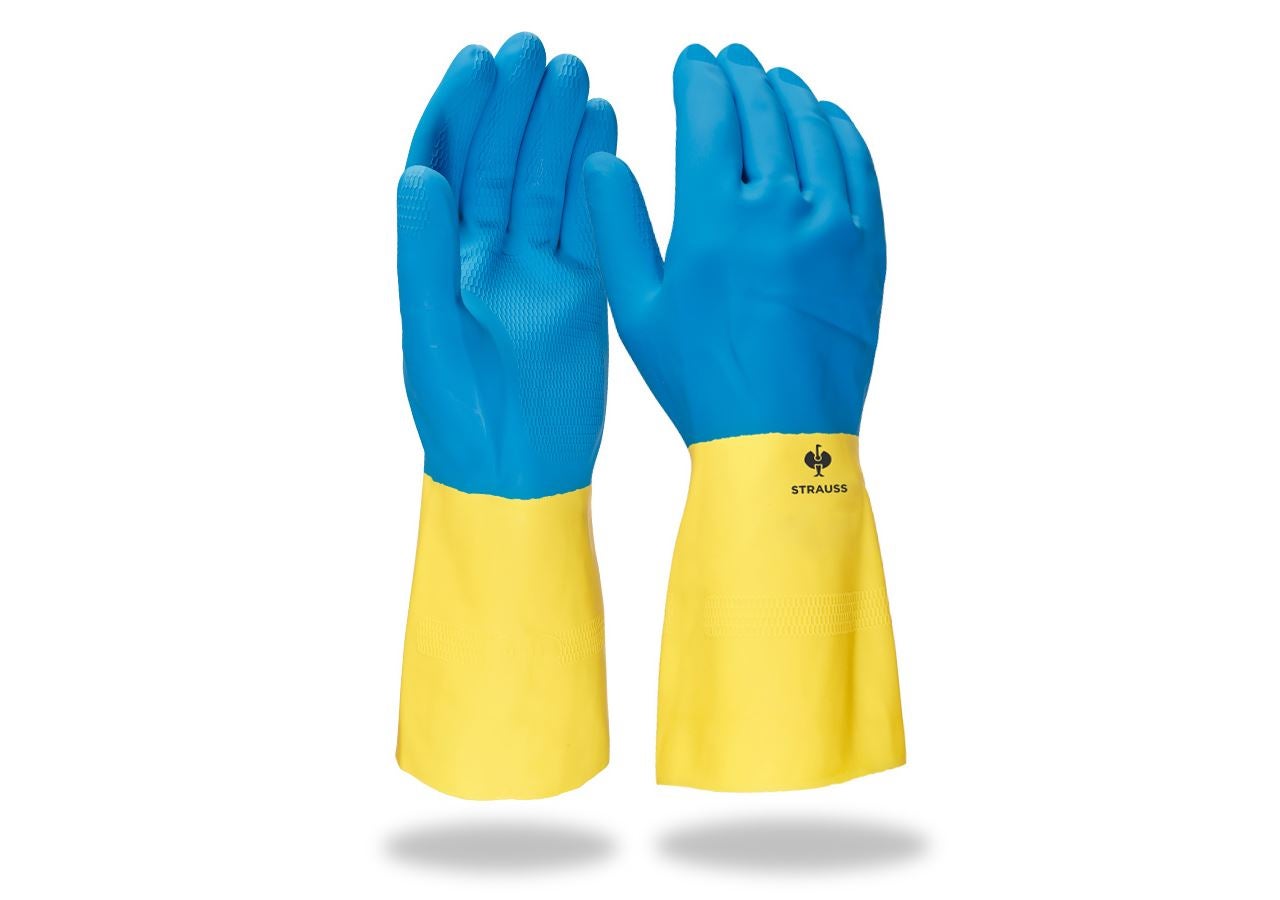 lettelse Påvirke Sædvanlig Latex-rengøringshandsker Super II gul/blå | Engelbert Strauss