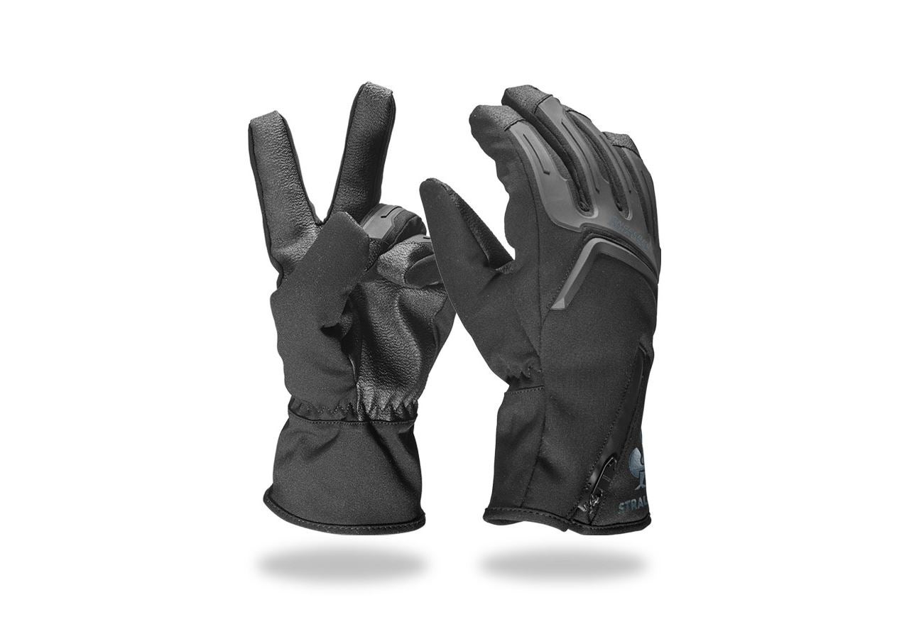 Accessories: e.s. Children's Winter gloves Proteus Ice + black/grey