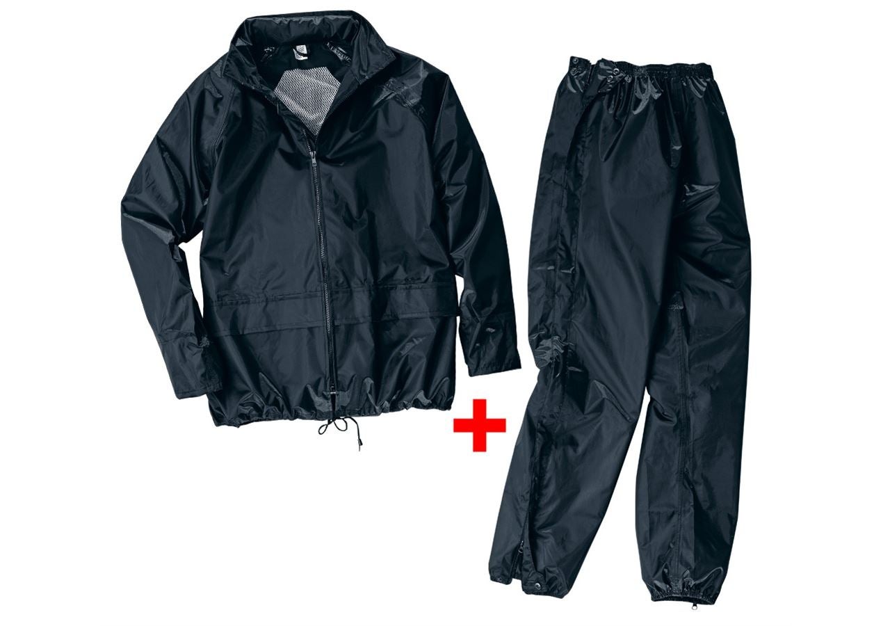 Work Jackets: Rain jacket/trousers set + black