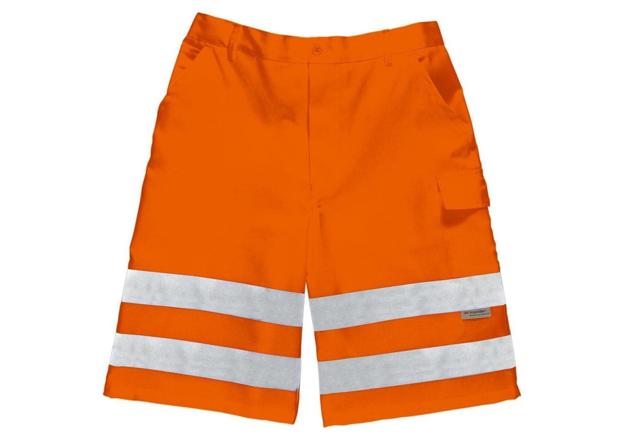 Arbejdsbukser: Advarselsbeskyttelse shorts + advarselsorange