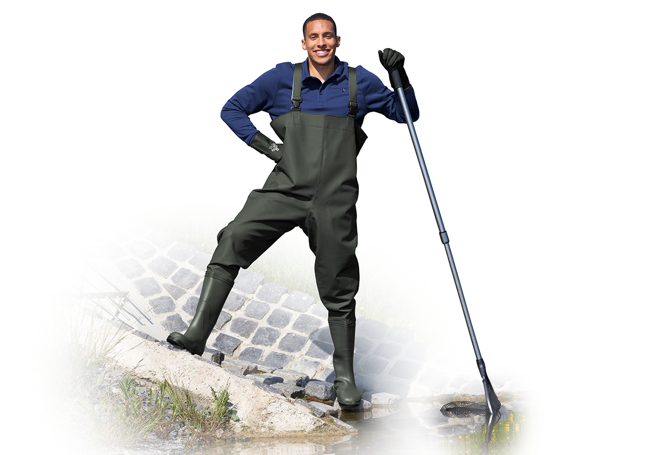 Work Trousers: Waders Aurich + olive
