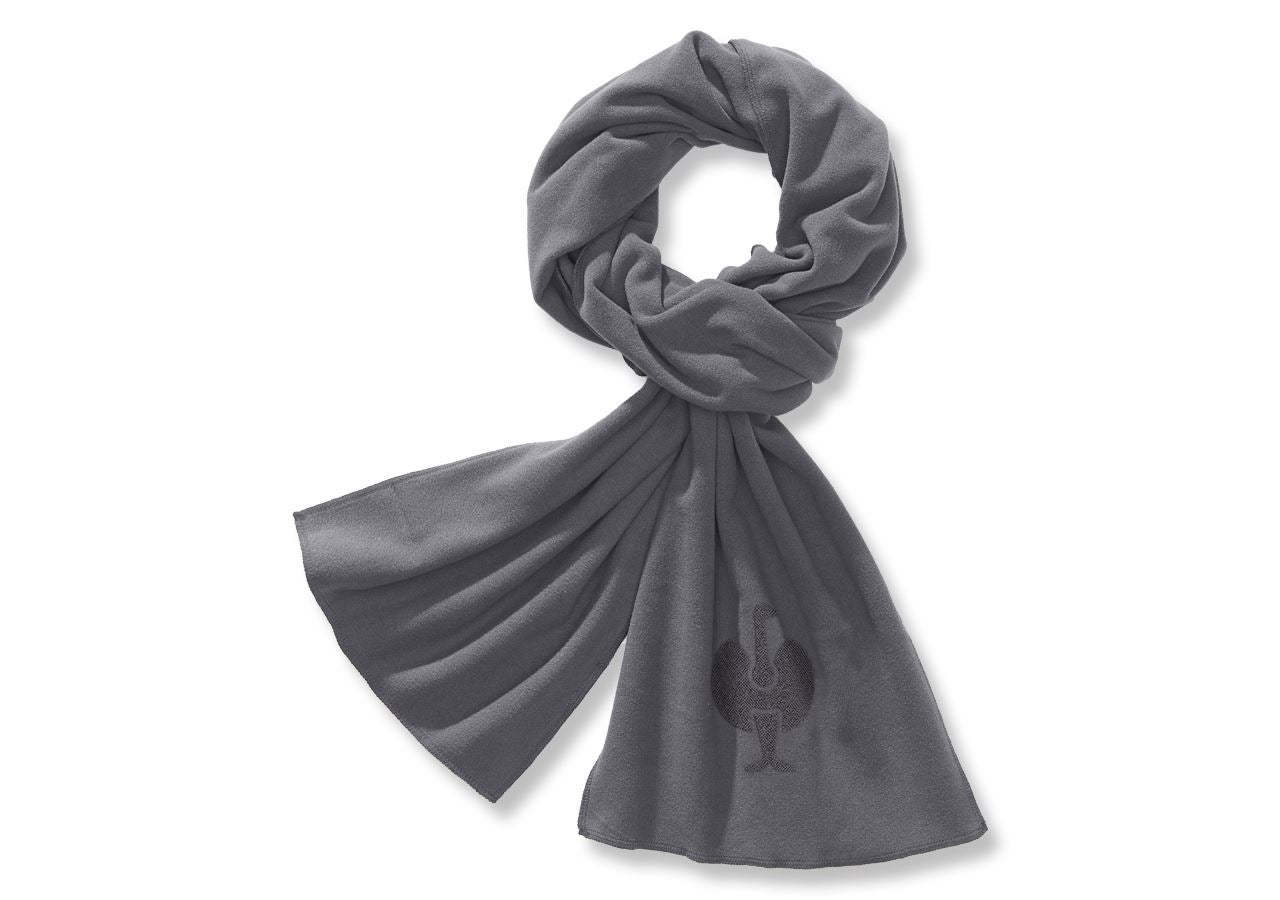 Cold: e.s. FIBERTWIN® microfleece scarf + graphite