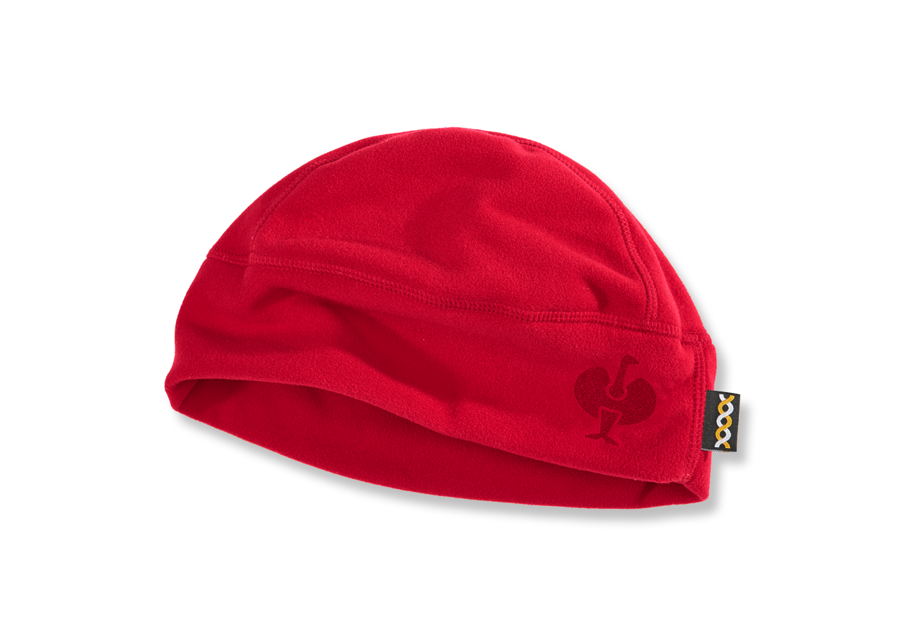 Accessories: e.s. FIBERTWIN® microfleece cap + fiery red