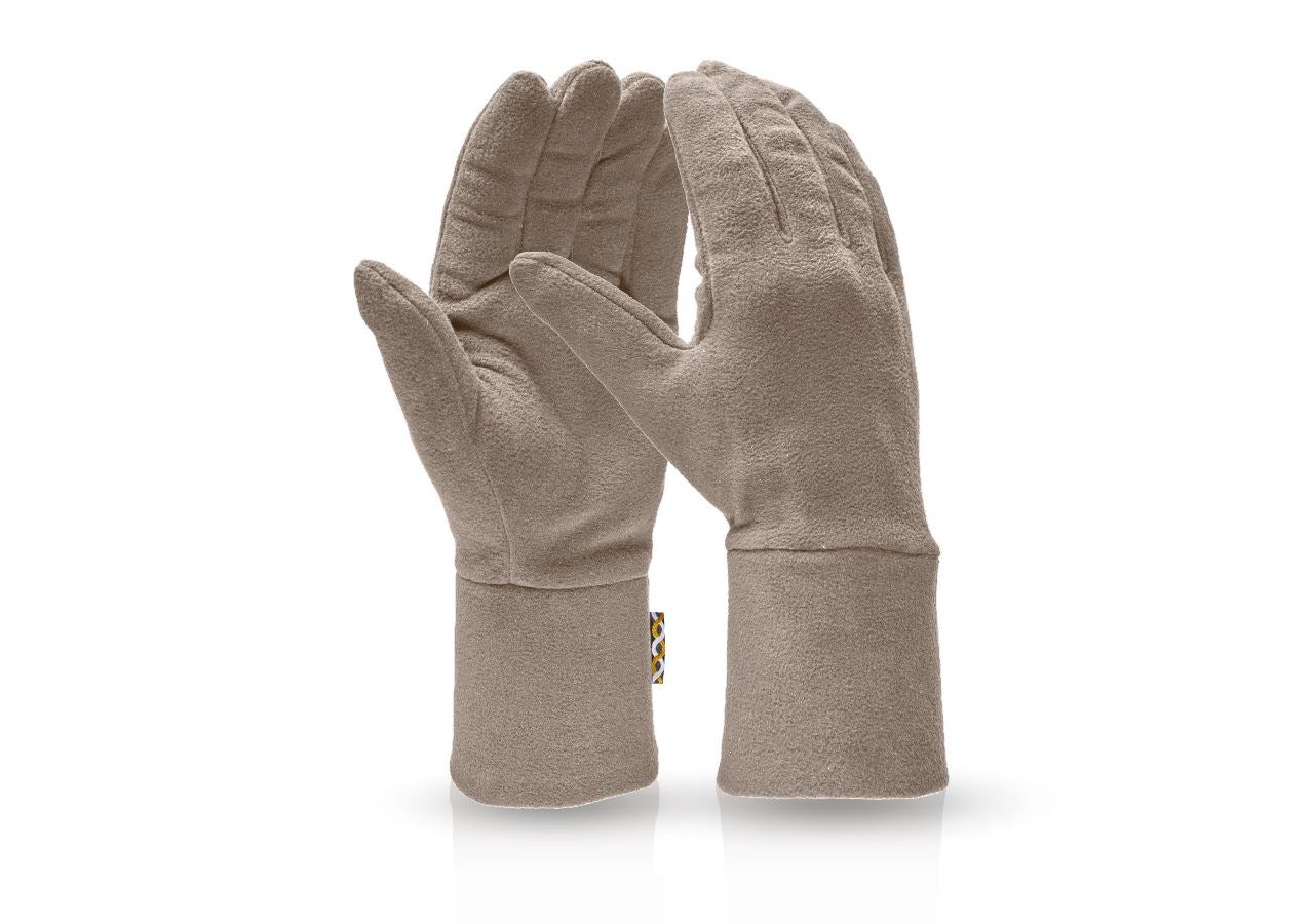 Cold: e.s. FIBERTWIN® microfleece gloves + stone