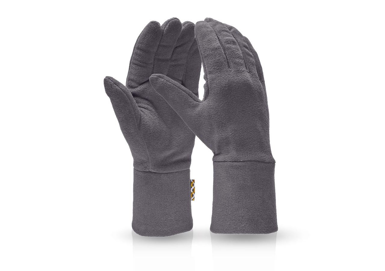 Cold: e.s. FIBERTWIN® microfleece gloves + graphite
