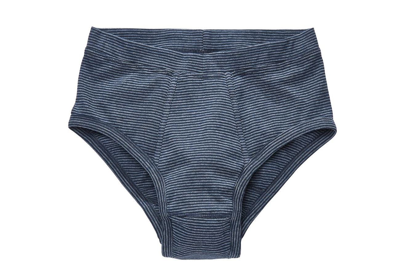 Undertøj | Termotøj: e.s. slip finribbet classic, pakke med 2 stk. + mørkeblå stribet