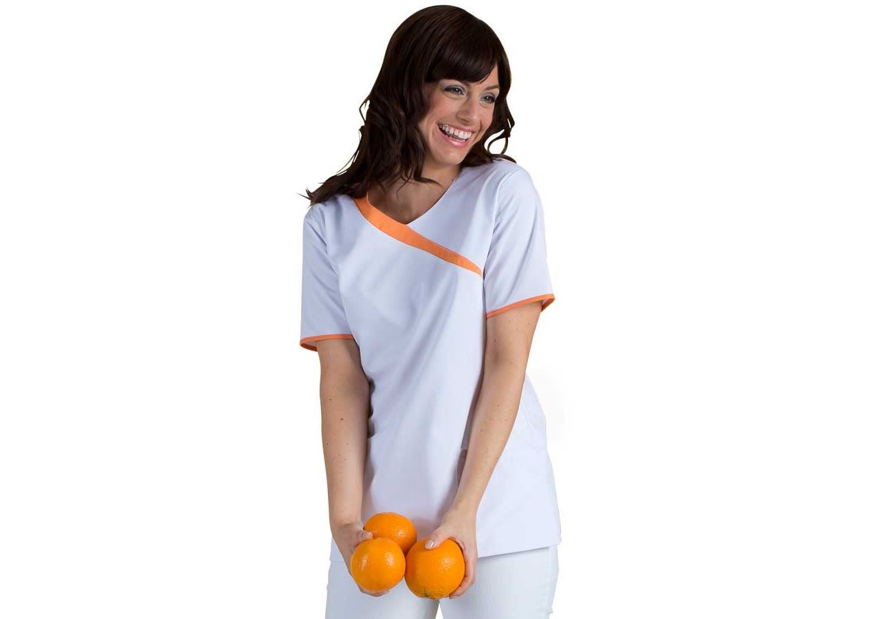 T-Shirts, Pullover & Skjorter: Tunika Maren + hvid/peach