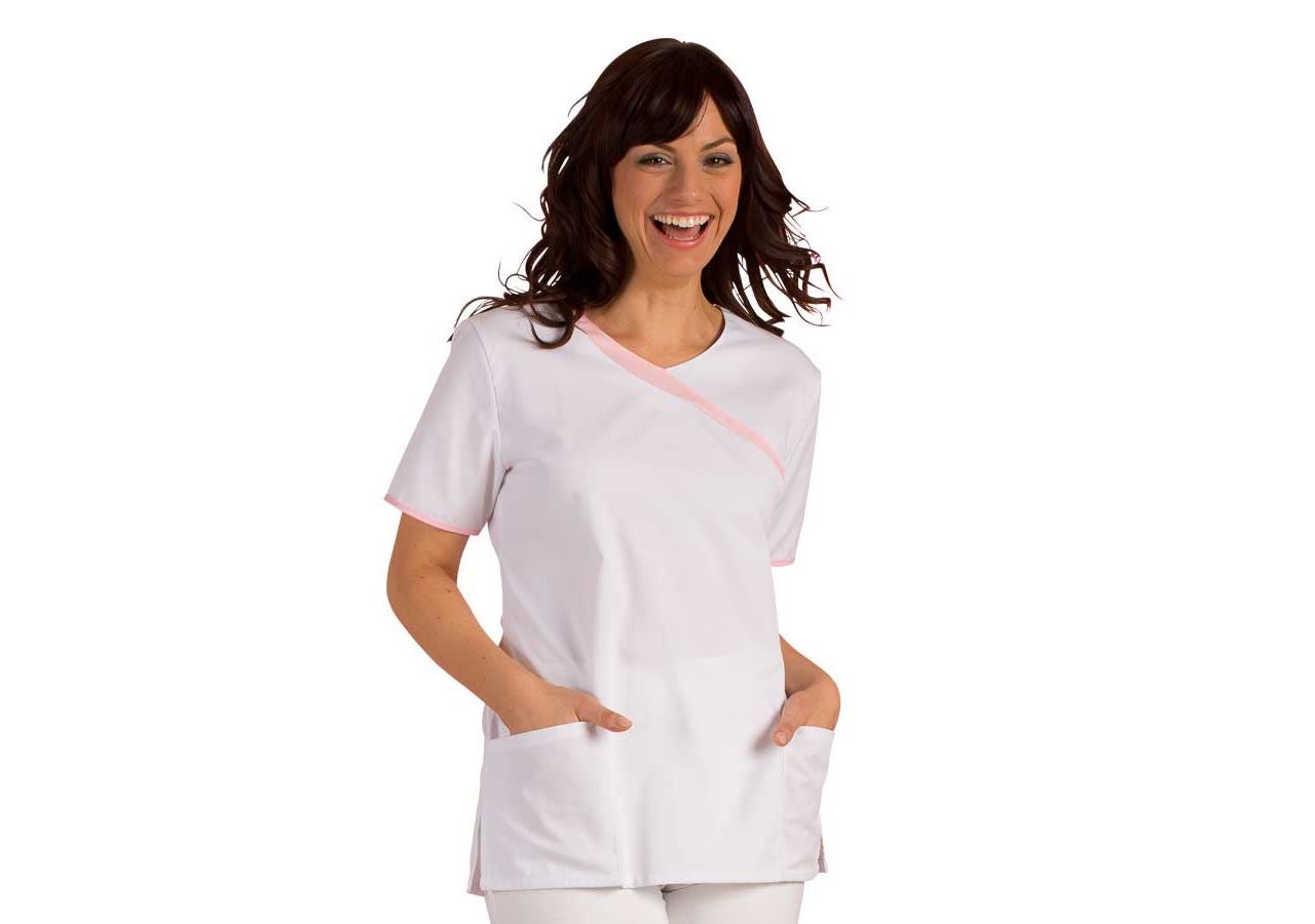 T-Shirts, Pullover & Skjorter: Tunika Maren + hvid/rosa