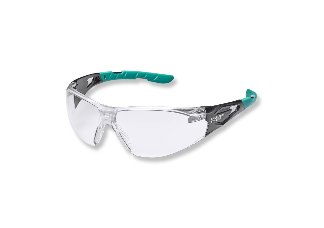 Sikkerhedsbriller: e.s. Damebeskyttelsesbriller Wise + klar-transparent/turkis