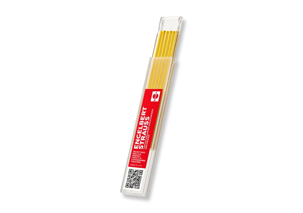 Marking tools: e.s.Deep-hole marker spare refills + yellow