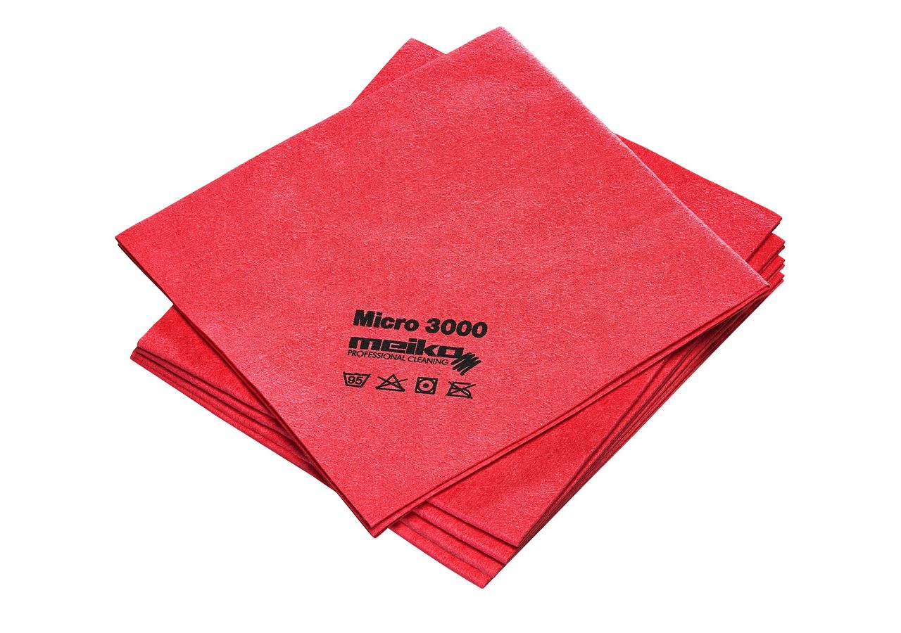 Klude: Microfiberklude MICRO 3000 + rød