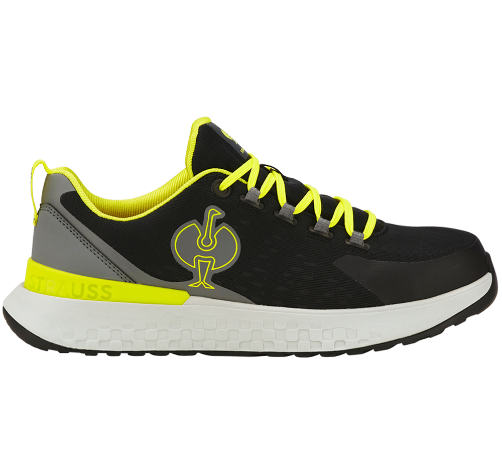 Footwear: SB Safety shoes e.s. Comoe low + black/acid yellow