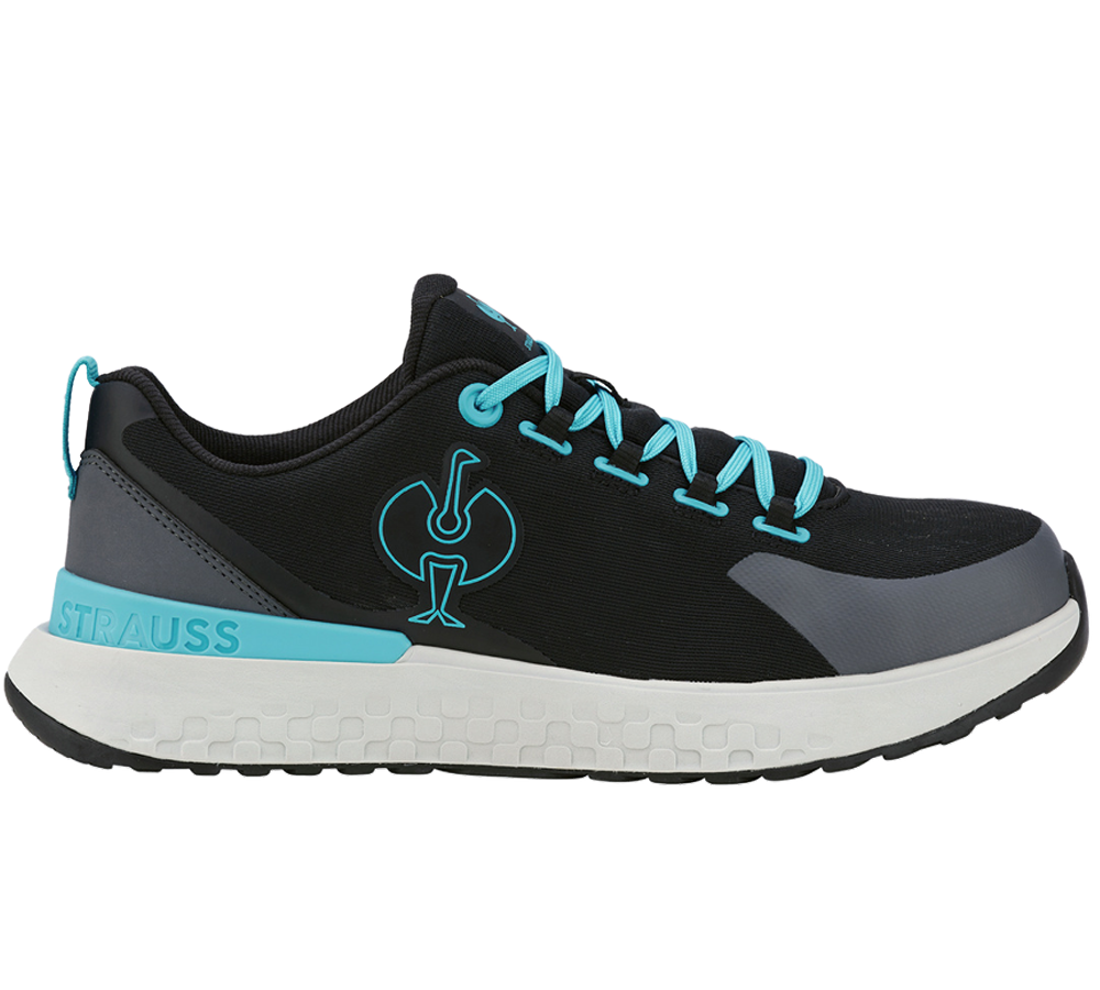 Footwear: SB Safety shoes e.s. Comoe low + black/lapisturquoise