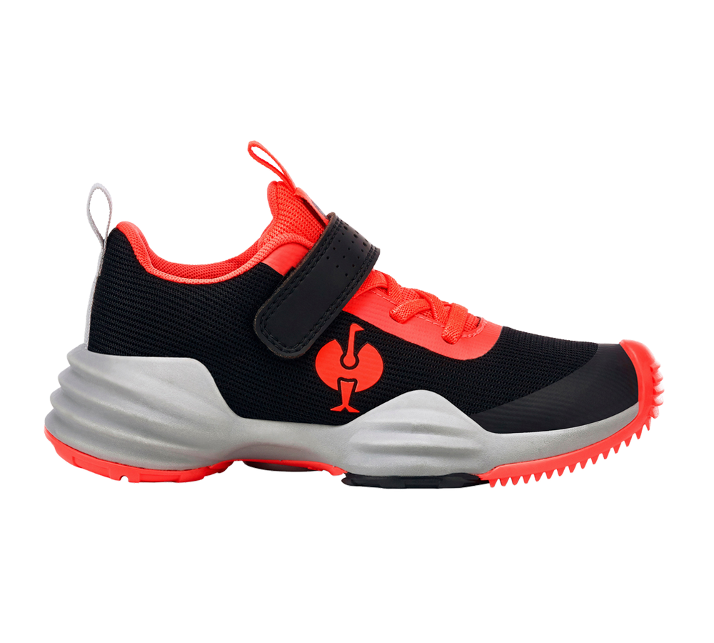 Footwear: Allround shoes e.s. Porto, children's + black/high-vis red